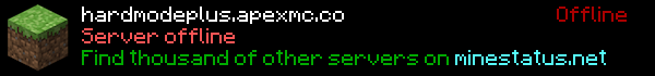 Hard Mode Plus Minecraft Server Banner