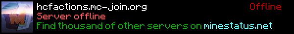 HCFactions Minecraft Server Banner