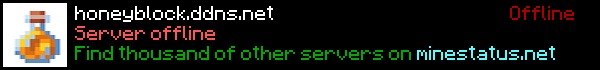 HoneyBlock Minecraft Server Banner