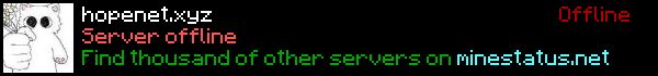 HOPE NETWORK Minecraft Server Banner