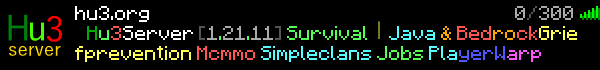 hu3 Minecraft Server Banner