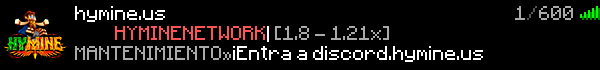 Hymine Network Minecraft Server Banner