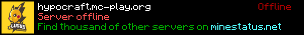 Hypocraft Minecraft Server Banner