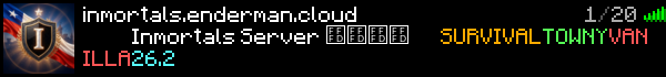 Inmortals Minecraft Server Banner