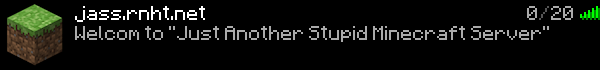 Jass Minecraft Server Banner