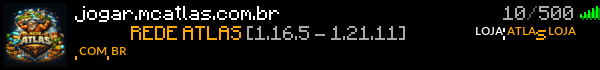 REDE ATLAS Minecraft Server Banner