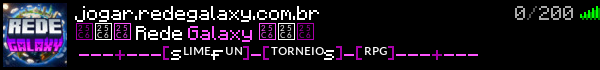 Rede Galaxy Minecraft Server Banner