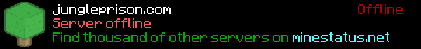JunglePrison Minecraft Server Banner