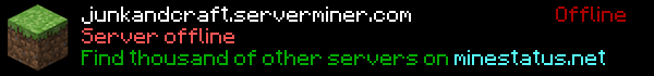 JunkandCraft Minecraft Server Banner