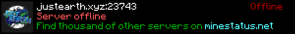 justearth Minecraft Server Banner