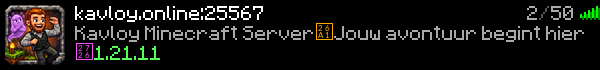 Kavloy Minecraft Server Minecraft Server Banner