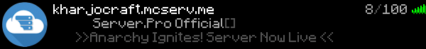 Kharjocraft Minecraft Server Banner