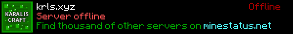 Karaliscraft Minecraft Server Banner