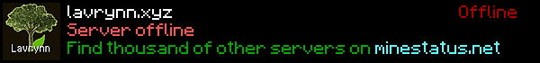 Lavrynn Survival Minecraft Server Banner