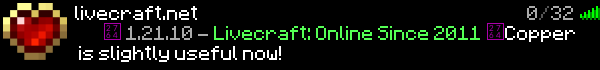 Livecraft Minecraft Server Banner