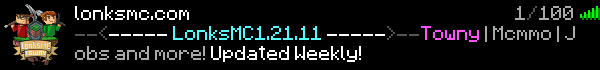 LonksMc Towny Minecraft Server Banner