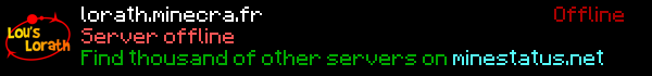 Lou's Lorath Minecraft Server Banner