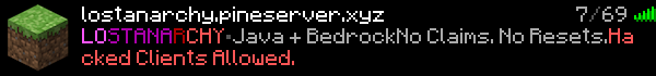 LostAnarchy Minecraft Server Banner