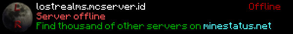 Lost Realms Minecraft Server Banner
