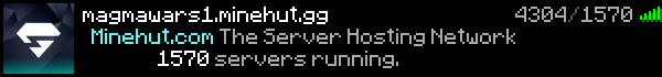MagmaWars Minecraft Server Banner
