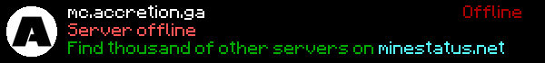 Accretion Factions Minecraft Server Banner