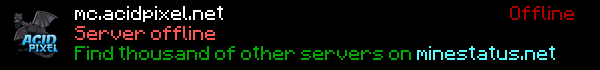 AcidPixel Network Minecraft Server Banner