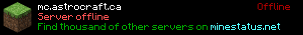 Astrocraft Minecraft Server Banner