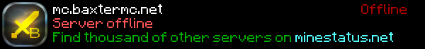 BaxterMC Minecraft Server Banner