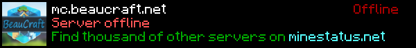 BeauCraftMC Minecraft Server Banner