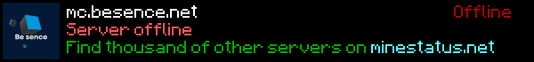besence Minecraft Server Banner