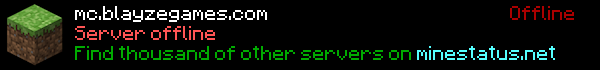 Blayze PvP Minecraft Server Banner