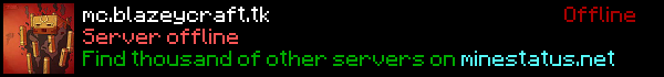 Blazeycraft SMP Minecraft Server Banner