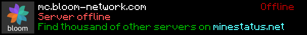 Bloom Network Minecraft Server Banner