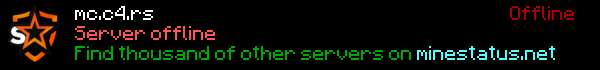 c4.rs Minecraft Server Banner