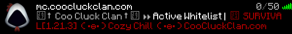Coo Cluck Clan Minecraft Server Banner