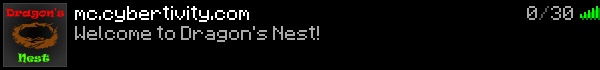 Dragon's Nest Minecraft Server Banner
