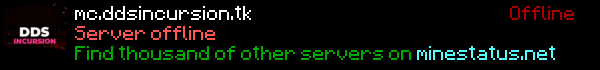 DDS Incursion Minecraft Server Banner