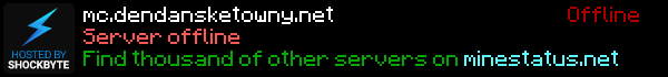 DenDanskeTowny Minecraft Server Banner