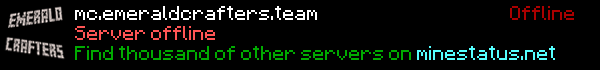 EmeraldCrafters Minecraft Server Banner