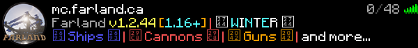 Farland 1.0 (Open Beta) Minecraft Server Banner