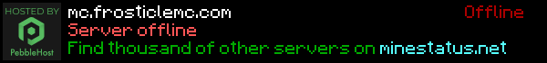 FrosticleMC Minecraft Server Banner
