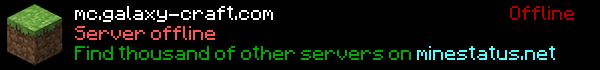 Galaxy-Craft Lite Minecraft Server Banner