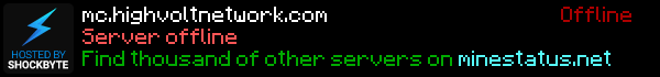 HighVolt Minecraft Server Banner