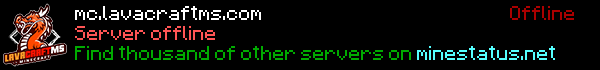 LavacraftMS Minecraft Server Banner