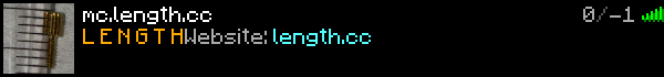 LENGTH Minecraft Server Banner