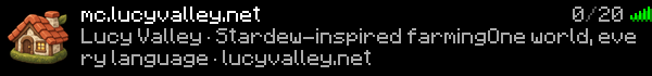 Lucy Valley (Pre-launch) Minecraft Server Banner