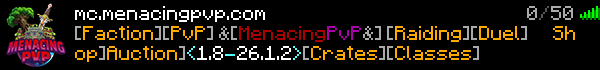 MenacingPvP Minecraft Server Banner