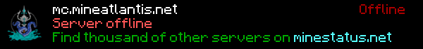 MineAtlantis Minecraft Server Banner