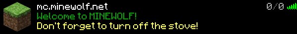 MINEWOLF Minecraft Server Banner