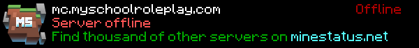 My School Roleplay Minecraft Server Banner